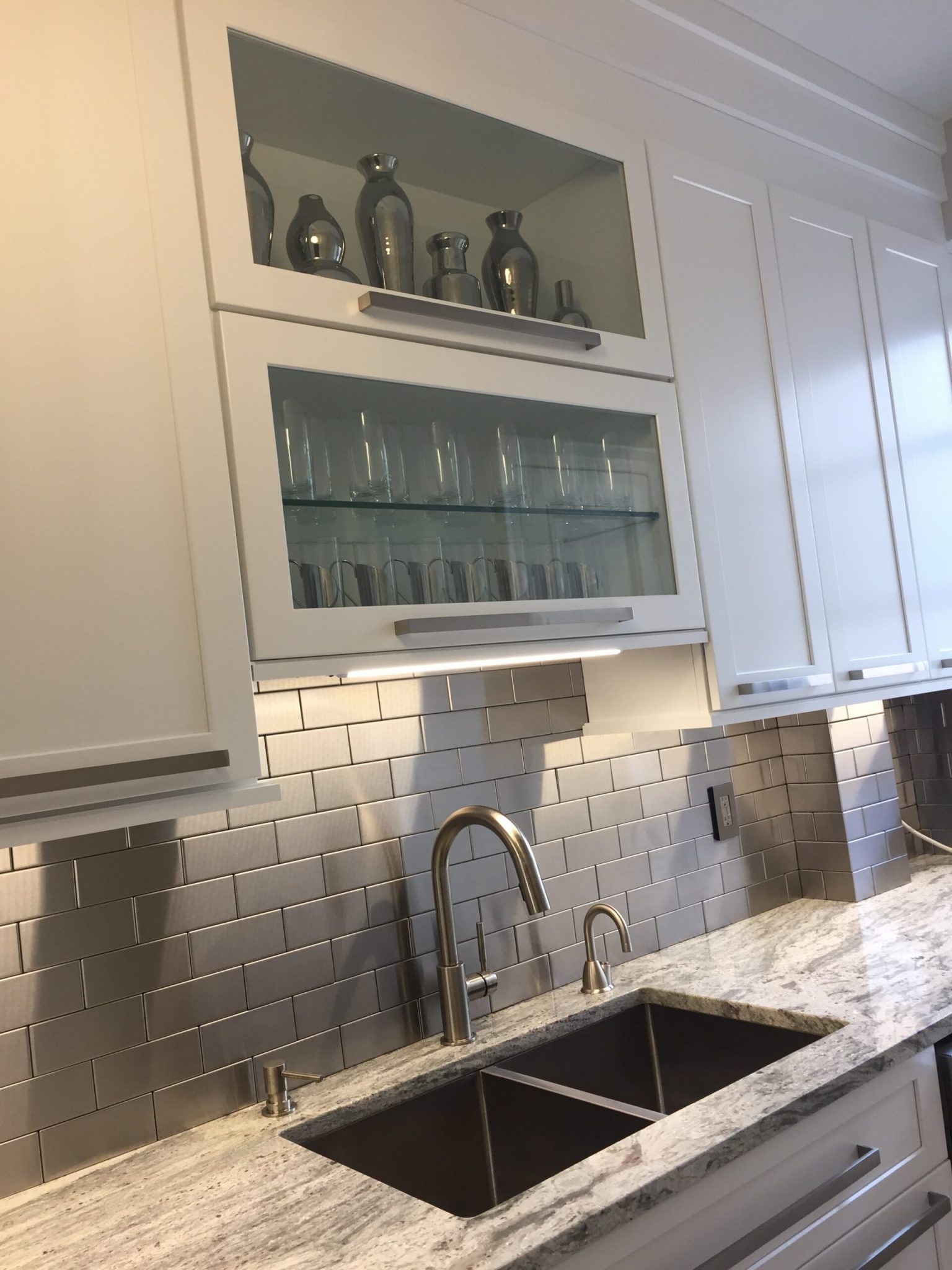 2.5" x 6" Stainless Steel Subway Tile Stainless Steel Tile