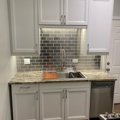 Chicago Kitchen Backsplash By Stainless Steel Tile 2.5x6